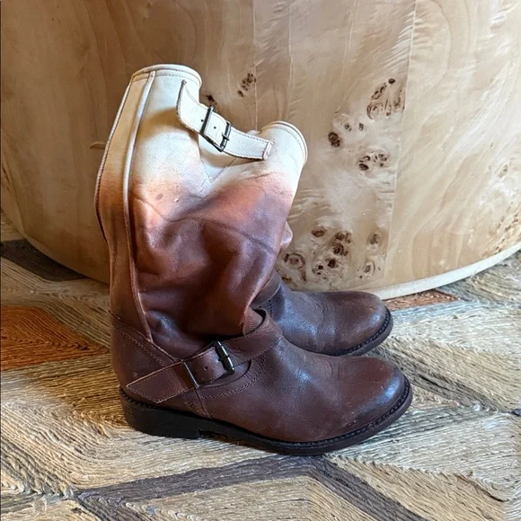 Freebird by Steven Ombre Brown Tan Heeled Boots - Picture 4 of 9